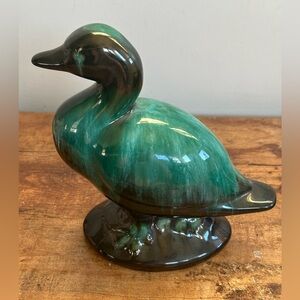 Vintage Blue Mountain Pottery Duck Figurine – Handcrafted 7.5"